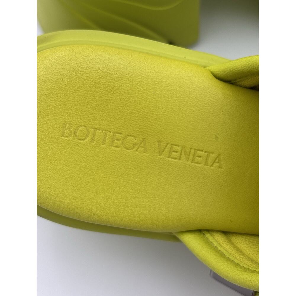 Bottega Veneta Flash Buckle Mule Sandal Neon Yellow Chartreuse Size 39 / 9 - Picture 9 of 16